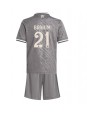 Real Madrid Brahim Diaz #21 Alternativní dres pro děti 2024-25 Krátký Rukáv (+ trenýrky)